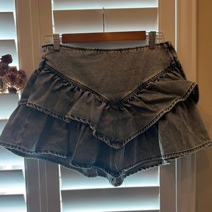 Francesca’s mini denim skirt